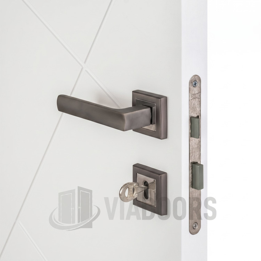 Интериорна врата MDF бяла 80x201 см – боядисан модел с лаково покритие, пълен комплект