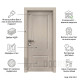 Интериорна врата MDF 12 мм капучино мат 70x201 см – лукс и по-тесни отвори, включен обков