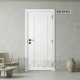 Интериорна врата MDF бяла меламин 80x201 см – стандартен размер с релефна рамка