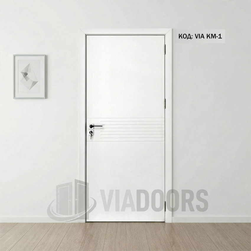Интериорна врата MDF бяла 90x201 см – универсален модел за широки отвори