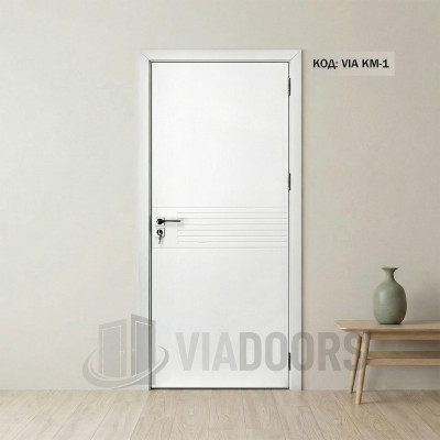 Интериорна врата MDF бяла 70x201 см – компактно решение за малки помещения