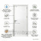 Интериорна врата MDF бяла 90x201 см – универсален модел за широки отвори