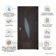 Интериорна врата MDF тъмен орех 80x201 см – стандартен размер, пълен комплект