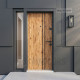 Външна блиндирана входна врата дъб антик 92x202 см – Outdoor модел с шумоизолация