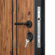Външна блиндирана входна врата дъб антик 92x202 см – Outdoor модел с шумоизолация