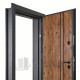Външна блиндирана входна врата дъб антик 92x202 см – Outdoor модел с шумоизолация