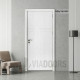 Интериорна врата MDF избелен дъб 90x201 см – светъл дизайн за широки отвори