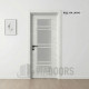 Интериорна врата MDF светъл дъб със стъкло 90x201 см – изчистен дизайн, пълен комплект